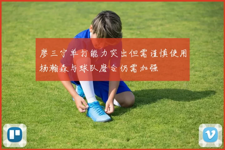 廖三宁单打能力突出但需谨慎使用杨瀚森与球队磨合仍需加强